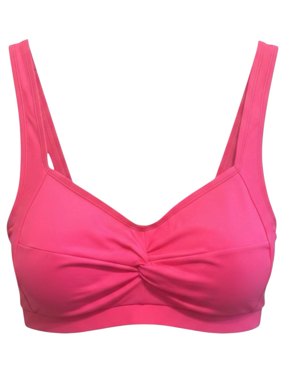 Raisins Curve Sasha Bikini Swim Top Pink Twist Front Molded Cups NWT 18W Plus